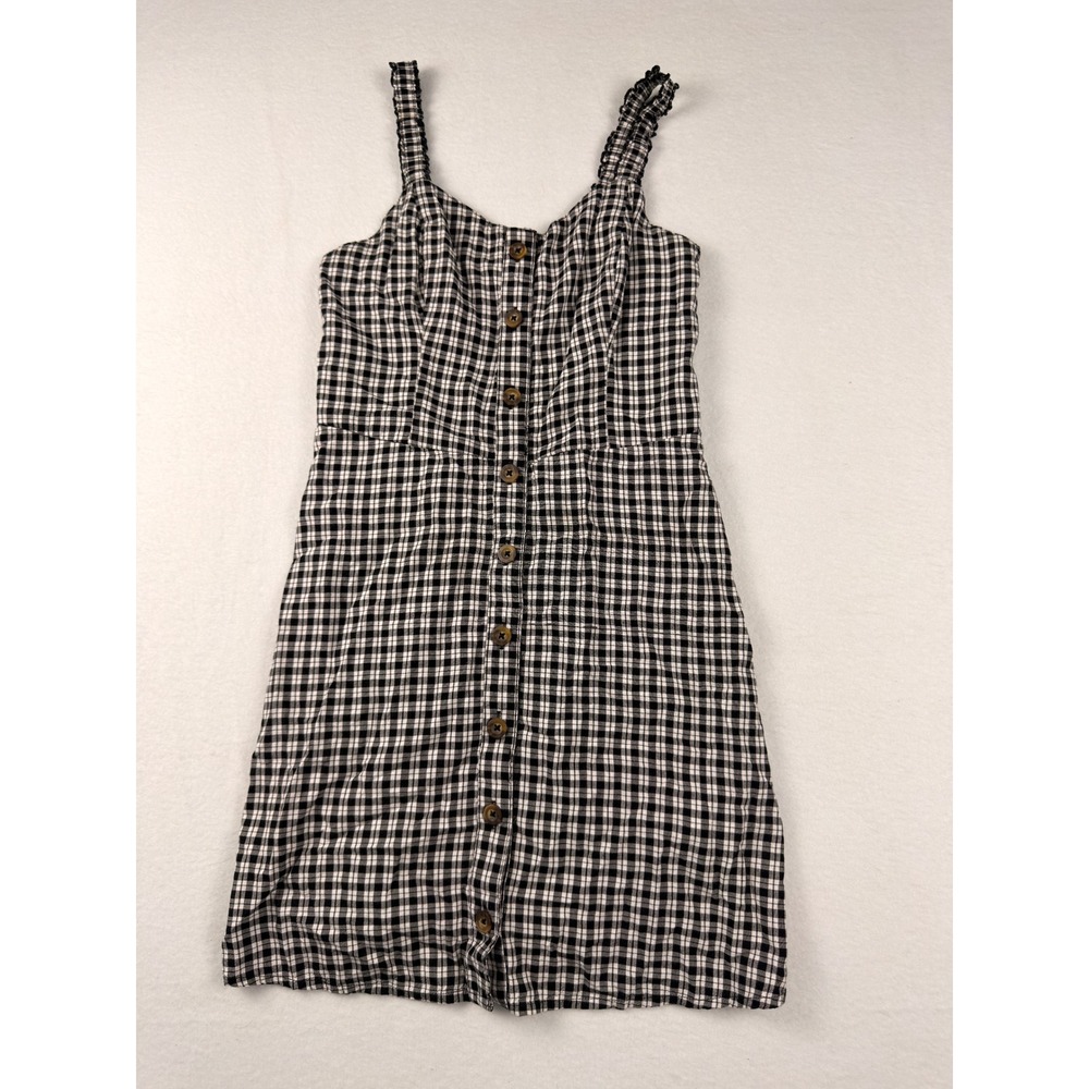 hollister black and white dress Womens XS Gingham Button Front Mini Ruffle Strap Size:14T winter cocktail dresses Tinsley Tube Dress, in Embrace your style this